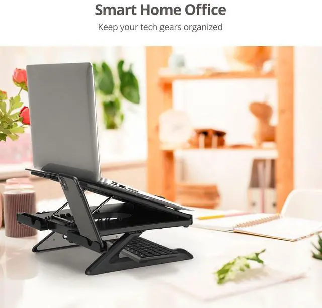 Alt view image 13 of 13 - SIIG Adjustable Riser Stand Holder for Laptop up to 17" CEMT3911S1