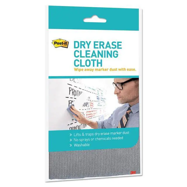 Alt view image 6 of 6 - Post-it DEFCLOTH Dry Erase Cloth, Washable, 5.2"x8.1", White