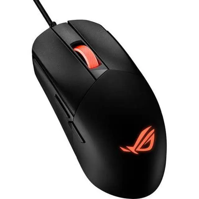 Alt view image 3 of 7 - ASUS ROG Strix Impact III Gaming Mouse, Semi-Ambidextrous, Wired, Lightweight, 12000 DPI Sensor, 5 programmable Buttons, Replaceable switches, Paracord Cable, FPS Gaming Mouse, Black