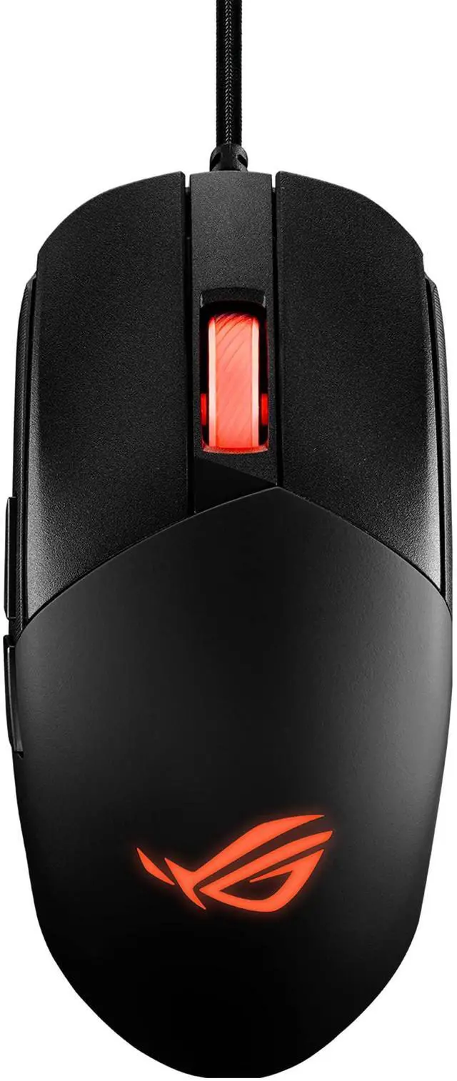Main image of ASUS ROG Strix Impact III Gaming Mouse, Semi-Ambidextrous, Wired, Lightweight, 12000 DPI Sensor, 5 programmable Buttons, Replaceable switches, Paracord Cable, FPS Gaming Mouse, Black