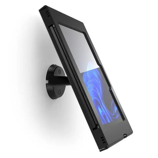 Alt view image 4 of 4 - Compulocks Surface GO 1-4 Gen Apex Enclosure Bow Tilting Wall Mount Black