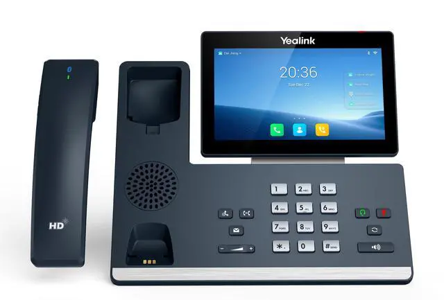 Alt view image 2 of 4 - Yealink T58WP 16 Line IP HD Android Phone, colour touch screen, BT Handset (BTH58), HD voice, Dual Gig Ports, Built in Bluetooth & WiFi, USB 2.0 Port