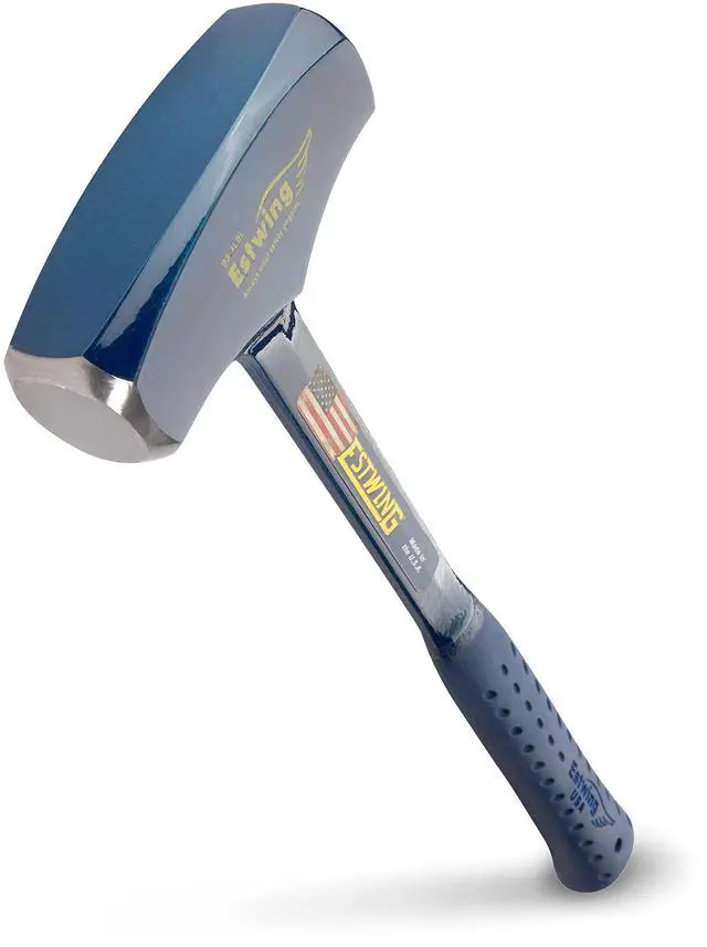 Main image of ESTWING BIG BLUE Drilling/Crack Hammer - 4-Pound Long Handle Sledge with Forged Steel Construction & Shock Reduction Grip - B3-4LBL