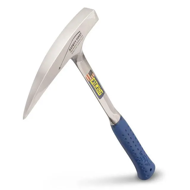 Alt view image 2 of 7 - Estwing Rock Pick - 22 oz Geological Hammer with Pointed Tip & Shock Reduction Grip - E3-23LP