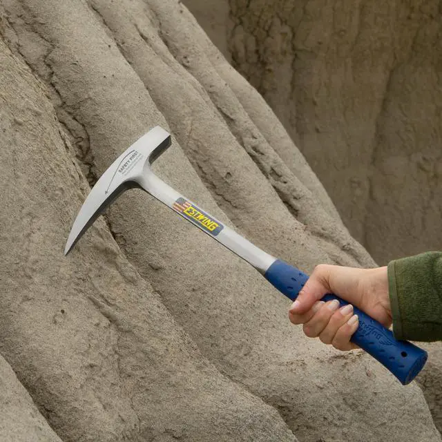 Alt view image 7 of 7 - Estwing Rock Pick - 22 oz Geological Hammer with Pointed Tip & Shock Reduction Grip - E3-23LP