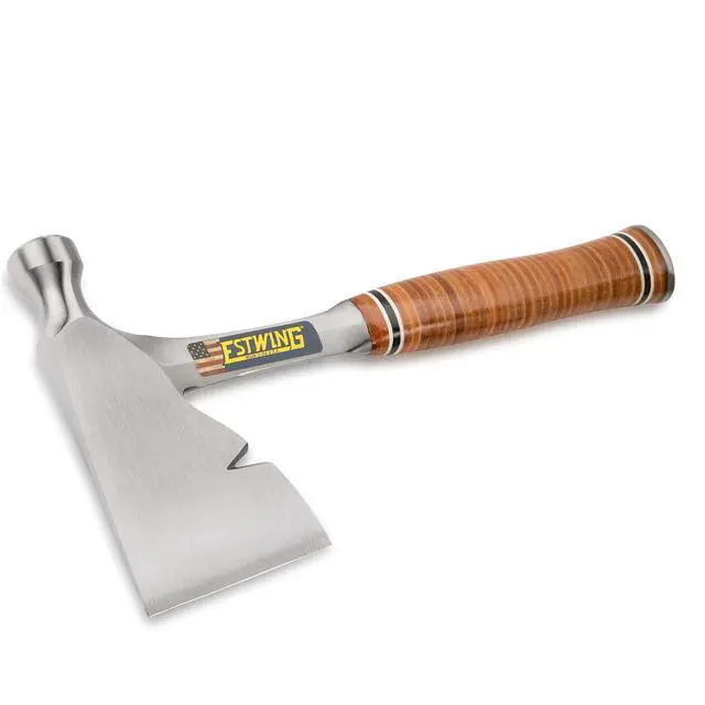 Alt view image 2 of 5 - ESTWING Carpenter's Hatchet - 13" Carpenters Axe with Smooth Face & Genuine Leather Grip - E2H