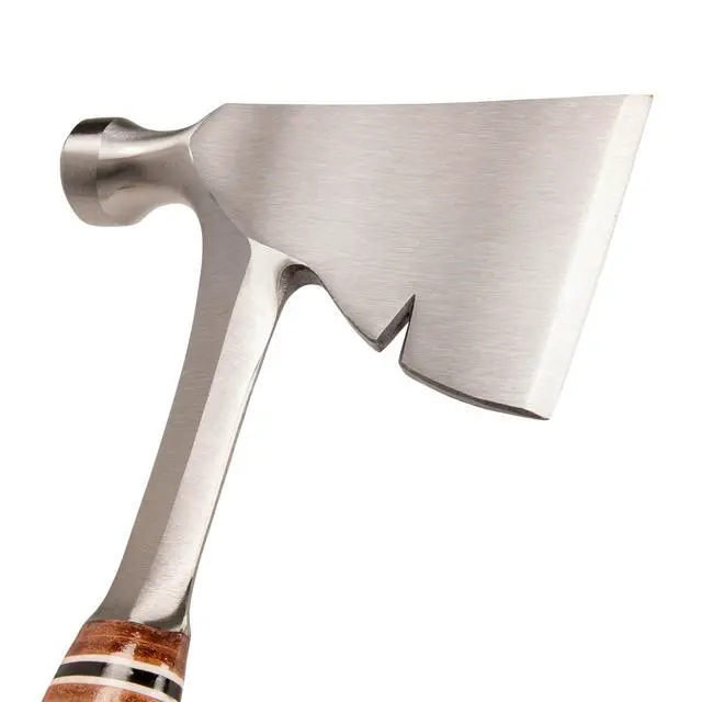 Alt view image 3 of 5 - ESTWING Carpenter's Hatchet - 13" Carpenters Axe with Smooth Face & Genuine Leather Grip - E2H