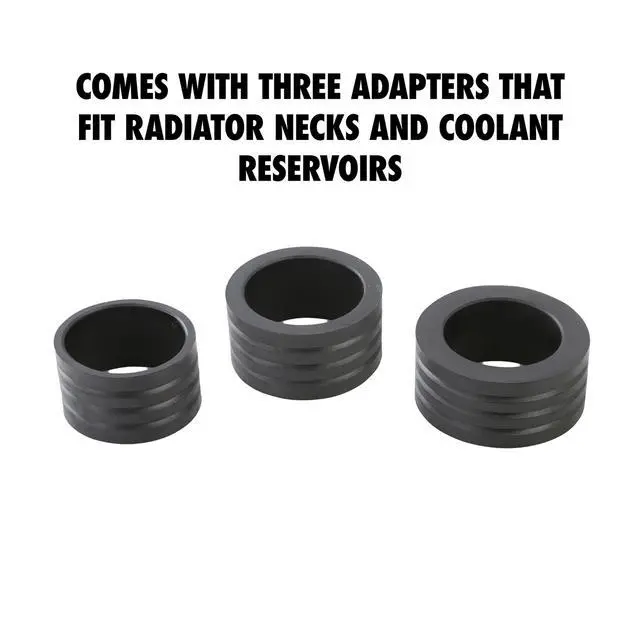 Alt view image 4 of 7 - OEMTOOLS 27066 Coolant System Refiller Kit, 3 Adapters | Remove Air Trapped in Cooling System, Test Radiator and Heating Core Lines for Leaks | Fits Radiator Necks and Coolant Reservoirs