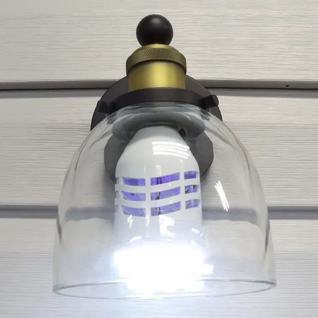 Alt view image 3 of 7 - PIC LED Bug Zapper Light Bulb, Compact Mosquito Zapper, Electric Insect Killer, White, Fit Standard Bulb Socket, Kills Bug on Contact, Bug Catcher for Home, 2 Pack
