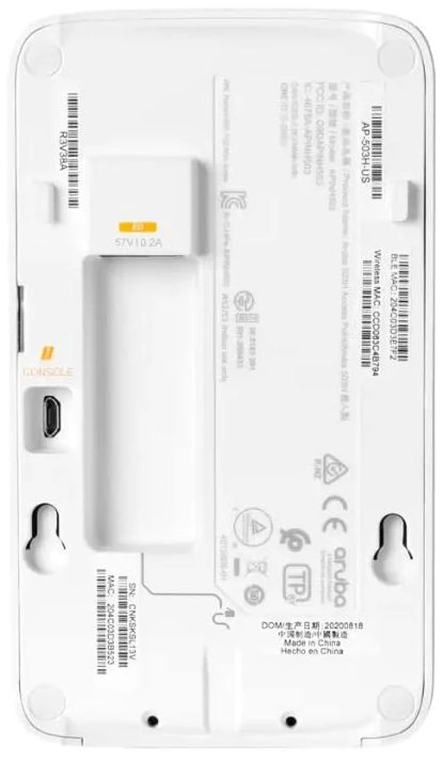 Alt view image 5 of 6 - HPE R3V38A AP-503H 802.11ax 1.45 Gbit/s Wireless Access Point