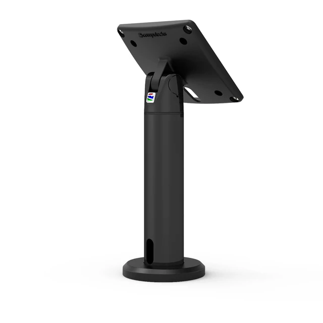 Alt view image 7 of 7 - MacLocks The Rise 8" Low-Rise VESA Mount Pole Stand w/ Cable Management - Black