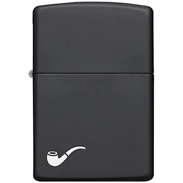 Alt view image 2 of 2 - Zippo 218PL Windproof Pipe Lighter Lighter in Black Matte