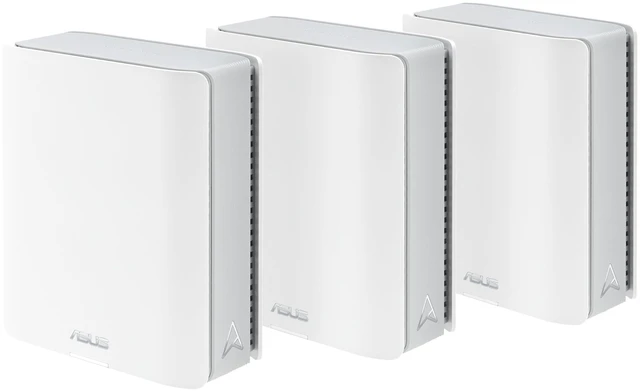 Main image of ASUS ZenWiFi BT8 (3-Pack) Tri-Band WiFi 7 Mesh, 14 Gbps, 8850 sq.ft, Dual 2.5G Ports, Security and Parental Controls Included, Smart Home Master SSIDs, 4G & 5G Mobile Tethering