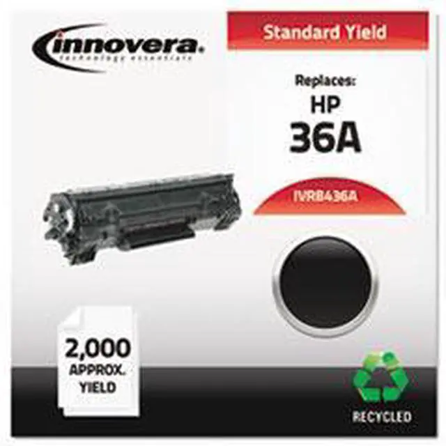 Alt view image 5 of 18 - Innovera Compatible Black Toner Cartridge (Alternative for HP 36A/CB436A)