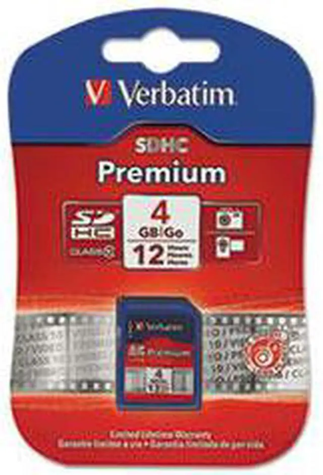 Main image of Verbatim 96171, Verbatim Premium SDHC Cards, VER96171, VER 96171