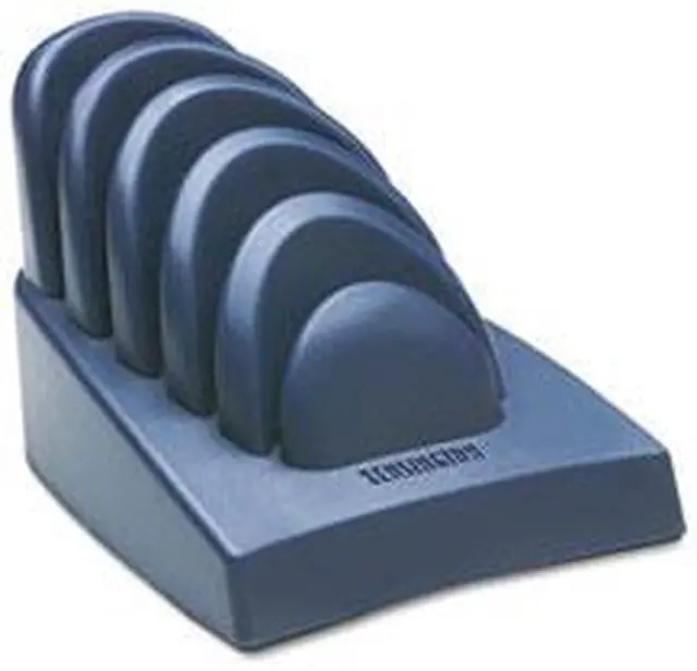 Alt view image 2 of 10 - Kensington InSight Priority Puck Five-Slot Desktop Copyholder Plastic Dark Blue/Gray 62061