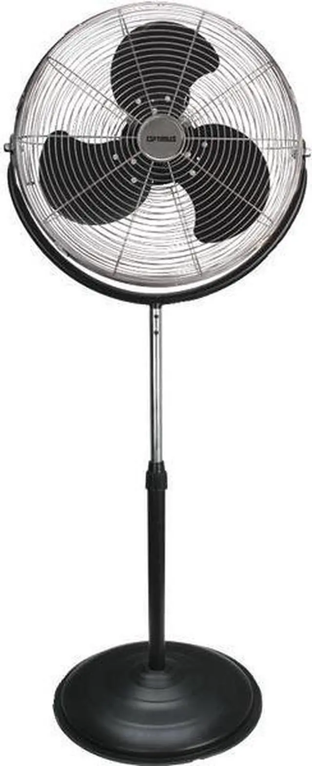 Alt view image 4 of 6 - Optimus 18 in. Stand Fan Industrial Chrome Grill - Black - F4184