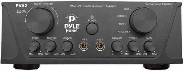 Alt view image 7 of 7 - Pyle PVA2 60 Watts Hi-Fi Mini Stereo Amplifier