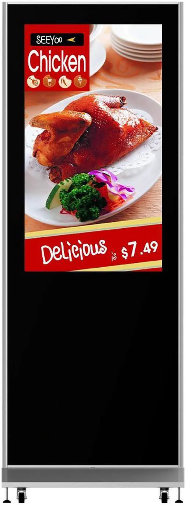 Alt view image 3 of 4 - 50inch Grade A LCD IPS Commerical Display Digital Signage Kiosk with Autoloop Media Player built-in