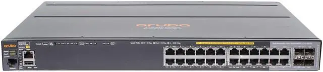 Alt view image 2 of 3 - HP Aruba J9727A 2920-24G-PoE+ 20P 1GbE 370W PoE+ 4P SFP Switch