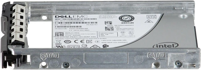 Alt view image 3 of 5 - VPP5P-CP1 Dell 480GB 6Gbps SATA RI TLC 7mm 2.5 SSD S4510 CPO