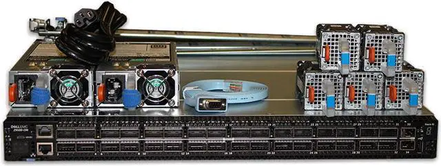 Alt view image 2 of 6 - Dell Z9100-ON 32P QSFP28 2P SFP+ 2Yr ProSupport PSU-I/O Switch