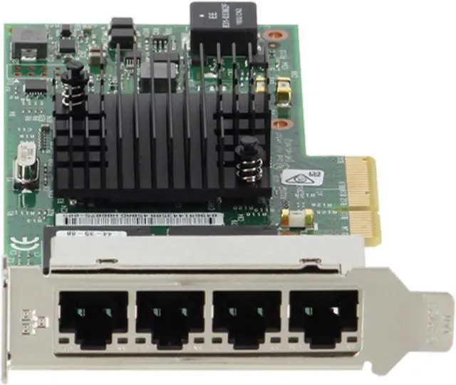 Alt view image 2 of 5 - Dell/intel I350-T4 1Gb QP RJ45 NIC LP (T34F4)
