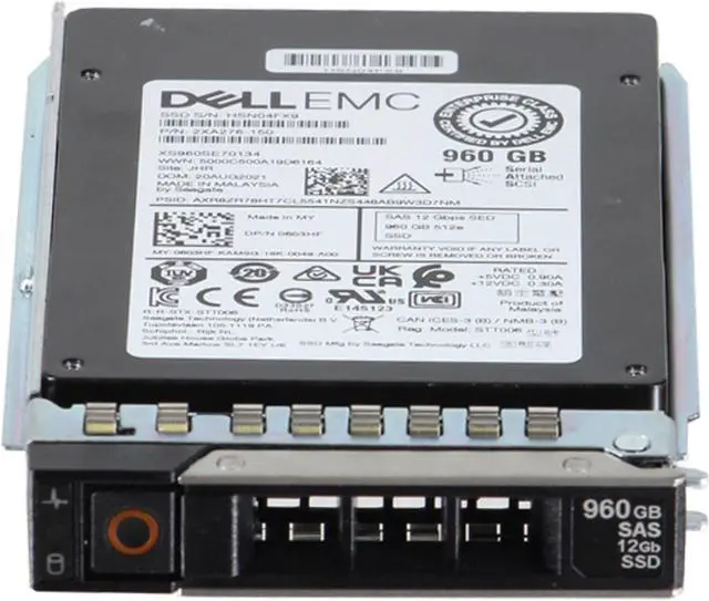 Alt view image 2 of 5 - Dell 960GB 12Gbps vSAS RI eTLC 2.5 SSD SED XS960SE70134 (603HF)