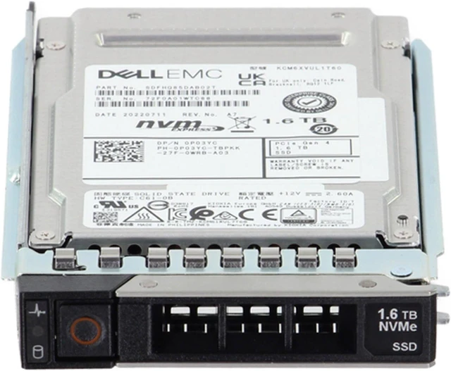 Alt view image 2 of 5 - P03YC-CP1 Dell 1.6TB Enterprise NVMe Gen4 MU MLC 2.5 SSD CM6-V CPO