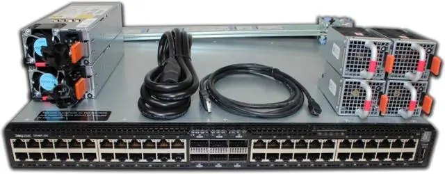 Alt view image 3 of 6 - Dell S4148T-ON 48P 10GbE 4P QSFP28 2P QSFP+ PSU-I/O OS10 Switch (Kit)