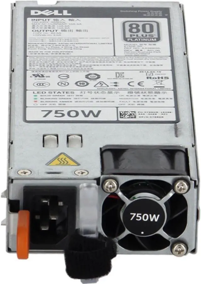 Alt view image 2 of 5 - Dell 750W 80+ Platinum PSU (79RDR)