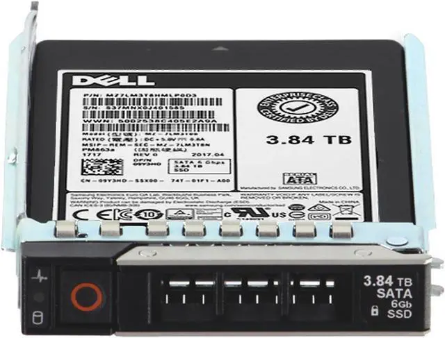 Alt view image 2 of 5 - Dell 3.84TB 6Gbps SATA RI TLC 7mm 2.5 SSD PM863a CPO (9Y3HD) -R