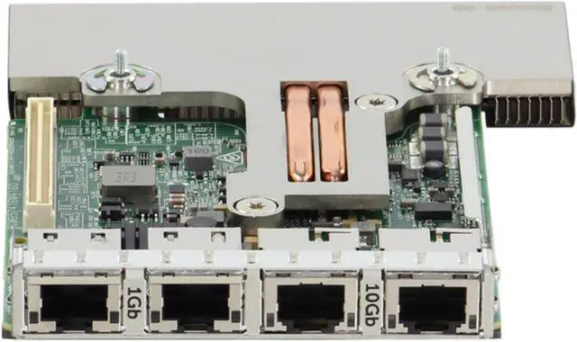 Alt view image 2 of 8 - Broadcom 57416 Dual Port 10Gb RJ45 & 5720 Dual Port 1Gb RJ45 rNDC (1224N)