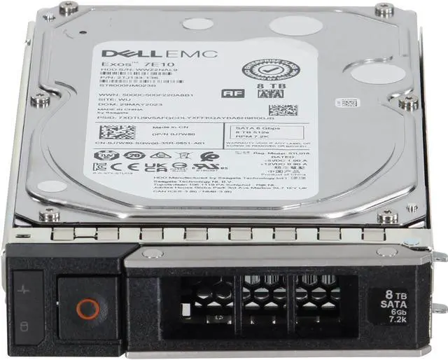 Alt view image 2 of 5 - Dell 8TB 7.2K 6Gbps SATA 3.5 HDD 512e (ST8000NM023B-OSTK)