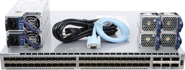 Main image of Arista DCS-7050SX-72Q-R 48P 10GbE SFP+ 6P 40GbE QSFP+ RA Switch