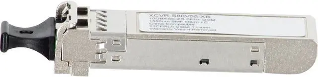 Alt view image 2 of 6 - XCVR-S80V55 - Ciena Compatible 10GbE SMF 80KM 1550nm SFP+ Transceiver