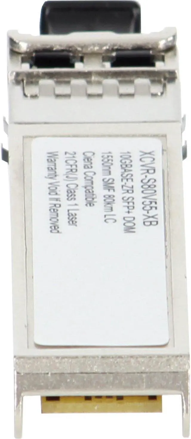 Alt view image 3 of 6 - XCVR-S80V55 - Ciena Compatible 10GbE SMF 80KM 1550nm SFP+ Transceiver
