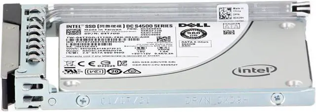 Alt view image 3 of 6 - Dell 960GB 6Gbps SATA RI TLC 2.5 SSD S4500 CPO (4T7DD) -CO3