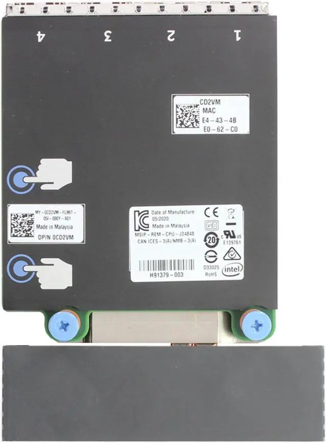 Alt view image 5 of 5 - Dell Intel X550 I350 2x10GbE + 2x1GbE RJ45 rNDC (CD2VM)