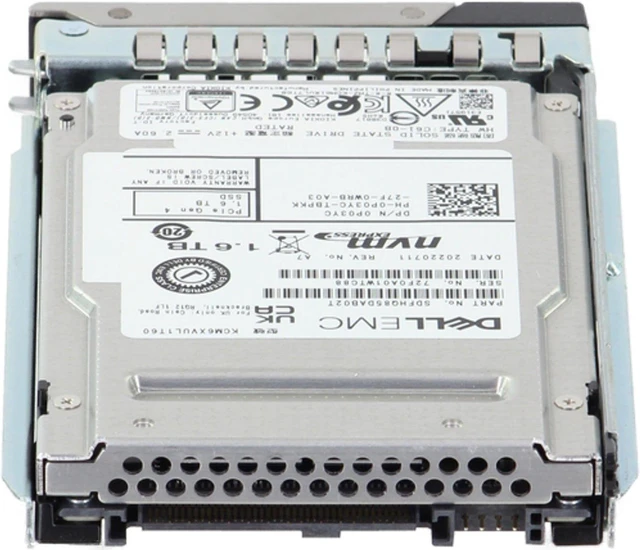 Alt view image 4 of 5 - P03YC-CP1 Dell 1.6TB Enterprise NVMe Gen4 MU MLC 2.5 SSD CM6-V CPO