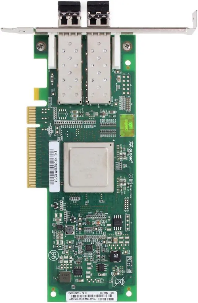 Alt view image 5 of 6 - Dell QLogic QLE2562 Dual 8Gb Fibre Channel HBA FH (MFP5T)