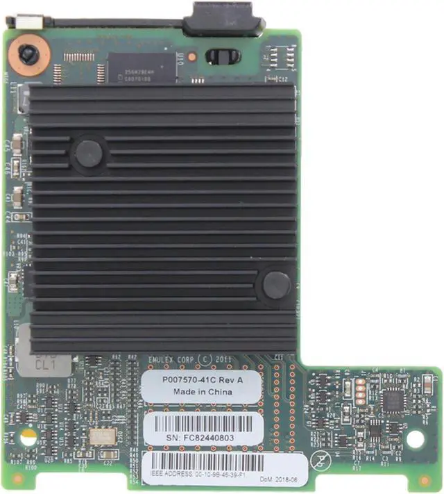 Alt view image 5 of 6 - Dell Emulex LPm16002B-D Dual 16Gb HBA Mezz (73TM8)