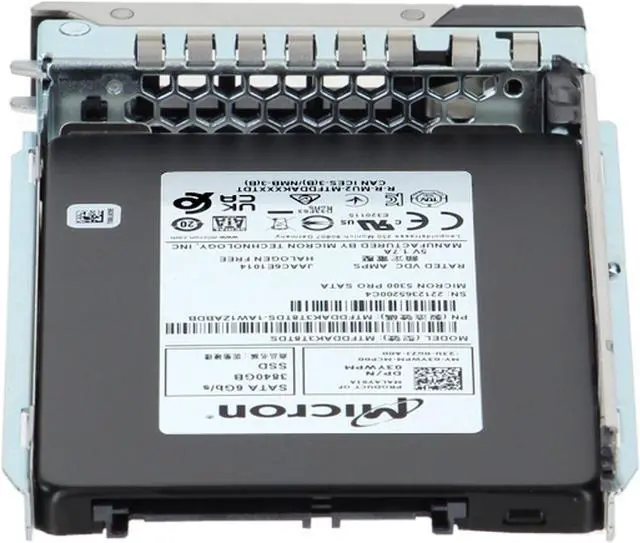 Alt view image 4 of 6 - Dell 3.84TB 6Gbps SATA RI TLC 7mm 2.5 SSD 5300 Pro CPO (3YWPM) -R