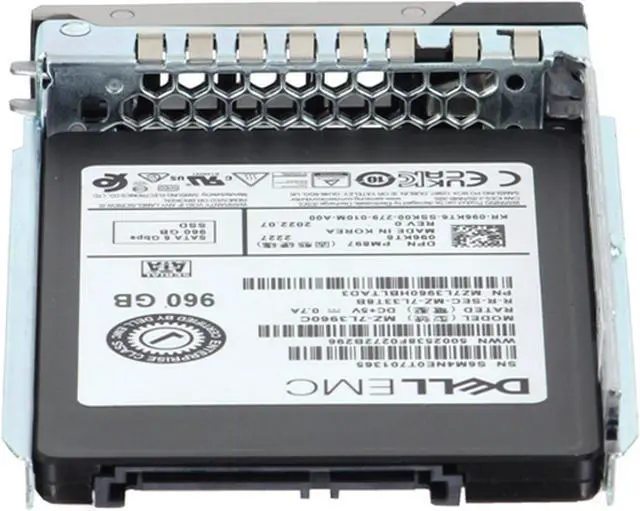Alt view image 4 of 5 - 96KT6-CDL Dell 960GB 6Gbps SATA MU TLC 7mm 2.5 SSD PM897