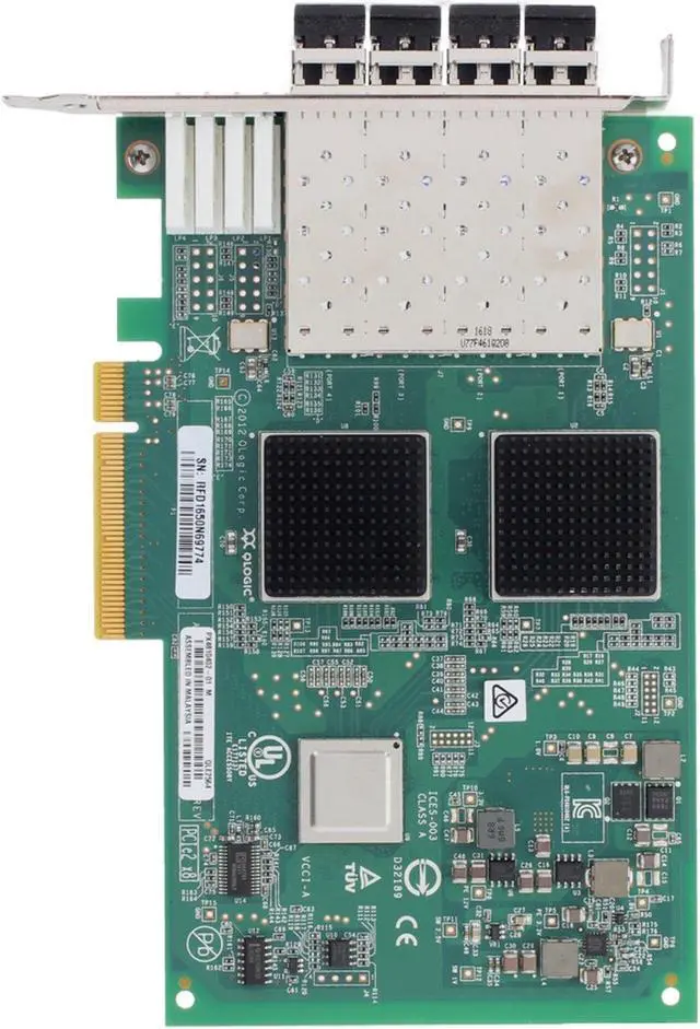 Alt view image 5 of 6 - QLogic QLE2564 8Gb QP SFP+ HBA FH Adapter (PX4810402-01-OSTK)