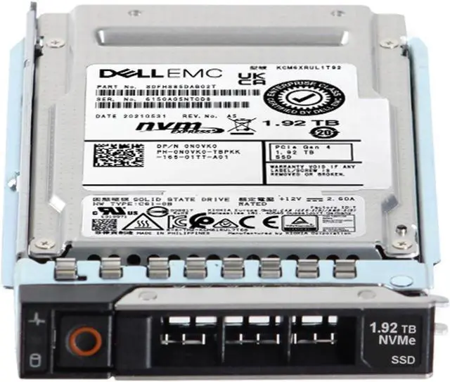 Alt view image 2 of 5 - Dell 1.92TB PCIe Gen4 NVMe RI TLC 2.5 SSD KCM6XRUL1T92 (N0VK0)