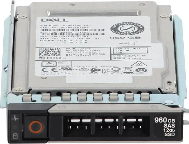 Alt view image 2 of 5 - Dell 960GB 12Gbps SAS MU MLC 2.5 SSD KPM5XVUG960G CPO (WFGTH) -R