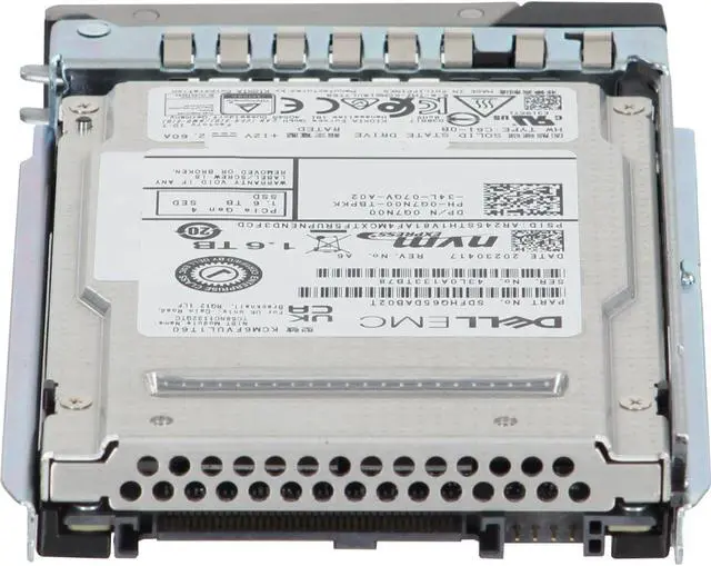 Alt view image 4 of 5 - Dell 1.6TB PCIe Gen4 NVMe MU TLC SED FIPS 2.5 SSD KCM6FVUL1T60 (G7N00)