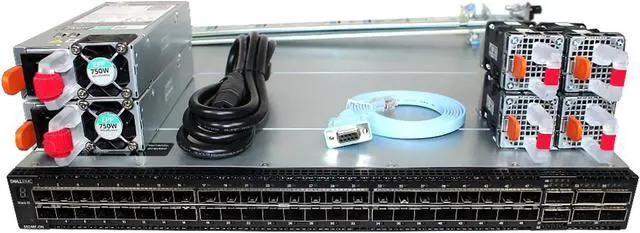 Alt view image 4 of 6 - Dell S5248F-ON 48P SFP28 2P QSFP28DD 4P QSFP28 I/O-PSU OS10 Switch (Kit)