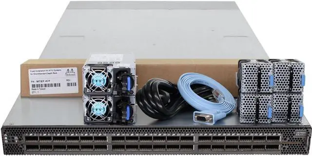 Main image of Mellanox MSB7800-ES2F 36P 100Gb/s QSFP28 P2C InfiniBand Switch SB7800